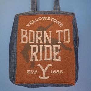 Yellowstone Dutton Ranch Denim Jean Tote Handbag